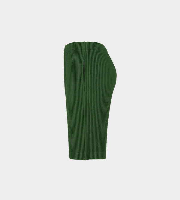 Issey Miyake Aug Pleated Shorts - Green
