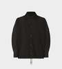 Issey Miyake Pleated LS Polo Jacket - Black - Thumbnail 1