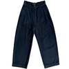 Ali Golden Loose Barrel Pant - Dark Denim - Thumbnail 1