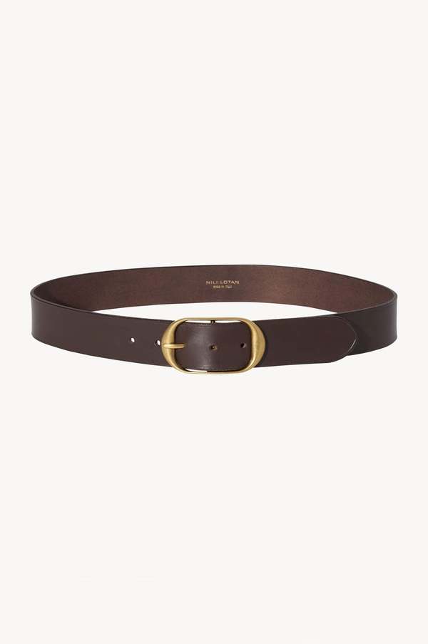 Nili Lotan Nili Belt - Dark Brown