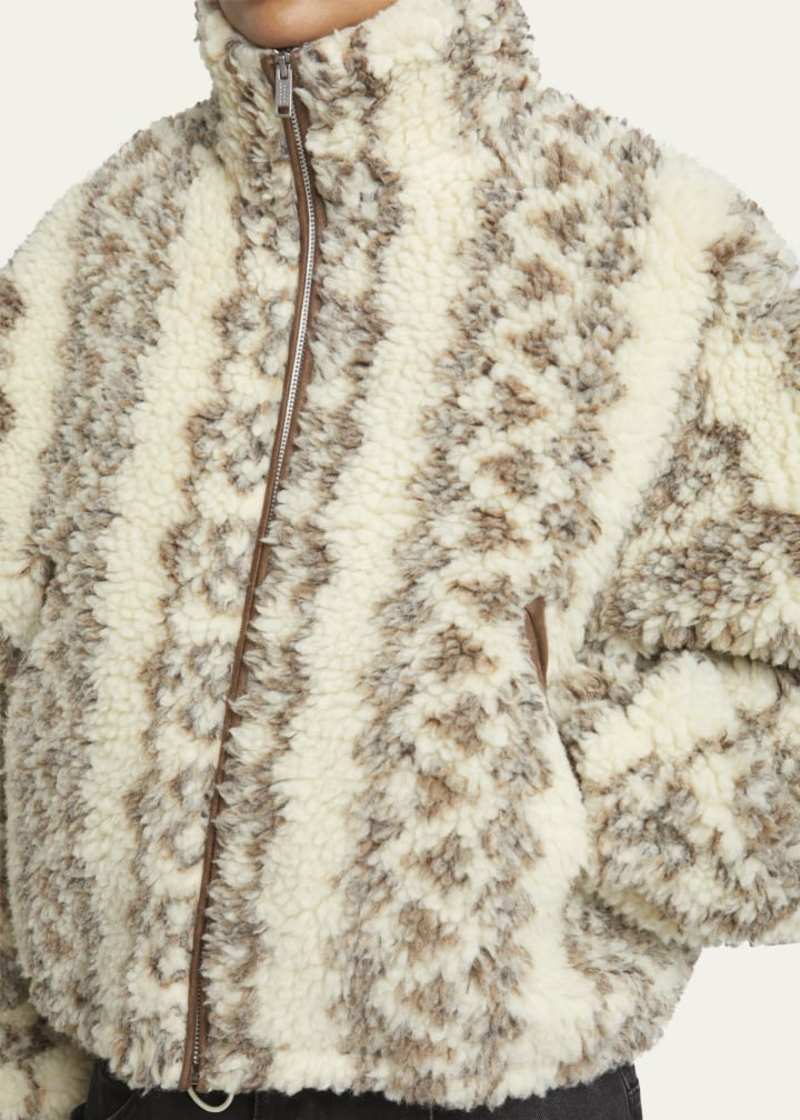 isabel marant etoile Mackensy Jacket - Ecru/Brown | Garmentory