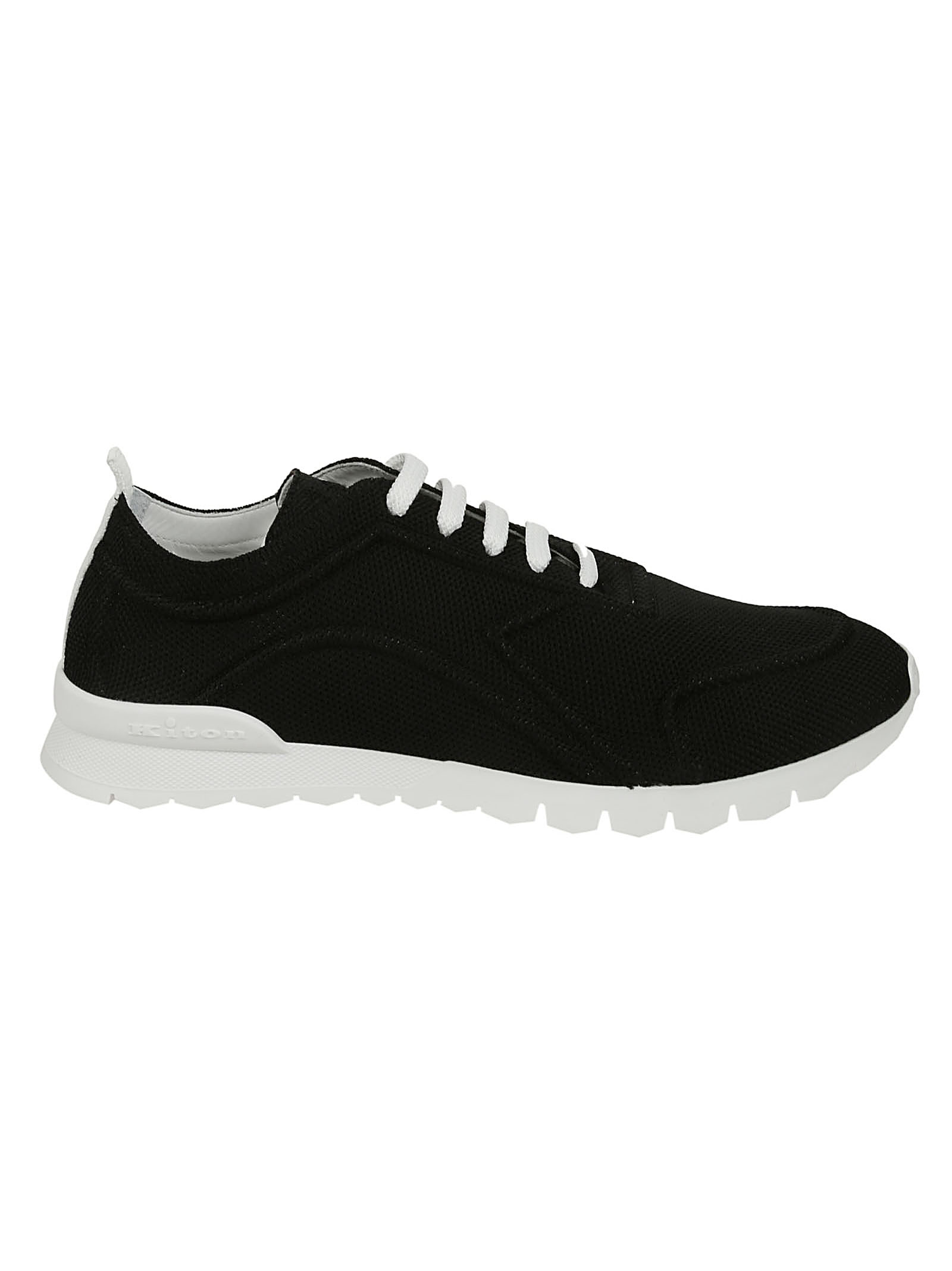 スニーカー KITON Men Sneakers 91323 USSFITSN008090306Z 89531 Black Fits - Sneakers Cotton Black | Kiton