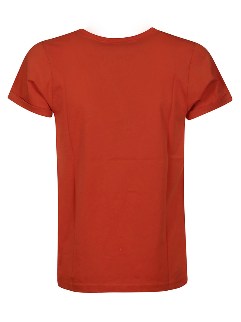 Tシャツ・カットソー MAISON LABICHE TEE-SHIRT POITOU PATCH MLB PARIS/GOTS (19059) Maison Labiche Poitou Patch MLB Paris/GOTS Tee - Poppy Red