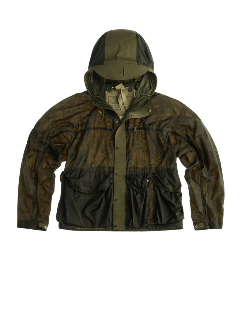 Ten c SKYE TEN ANORAK - DARK OLIVE/GREEN | Garmentory