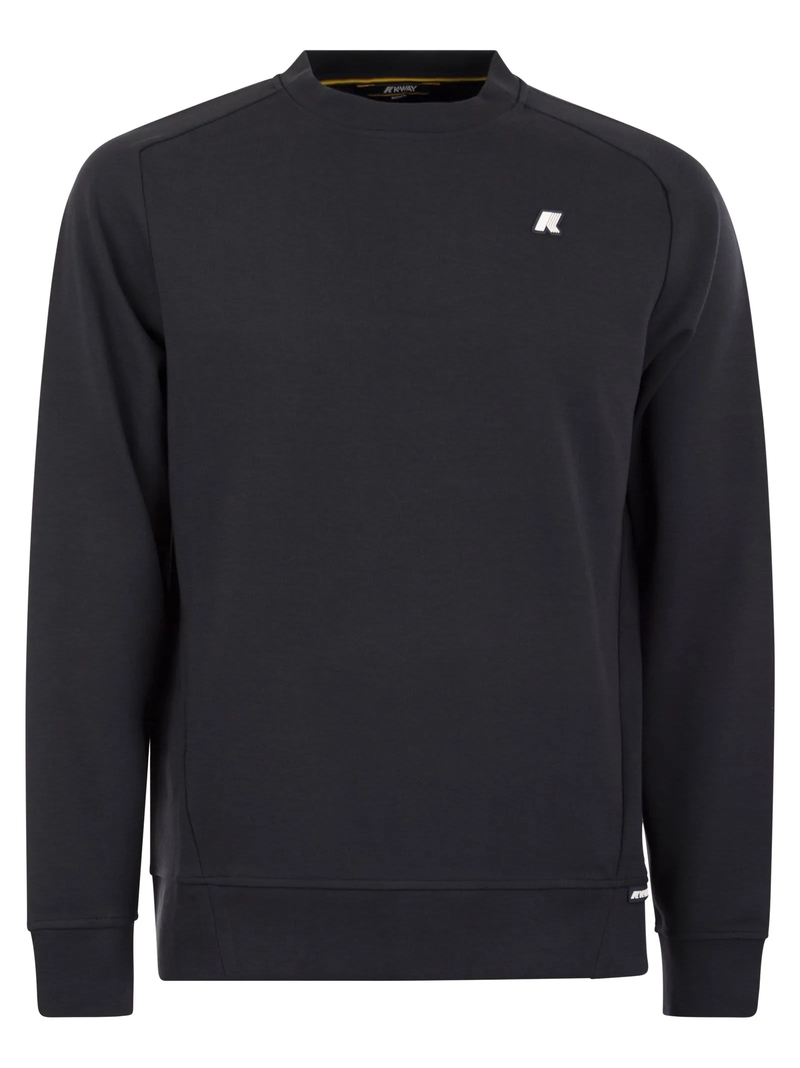 スウェット・トレーナー K-WAY MEDINE INTERLOCK (48942) K-WAY Medine Interlock Sweatshirt - K89 Blue Depth | Garmentory