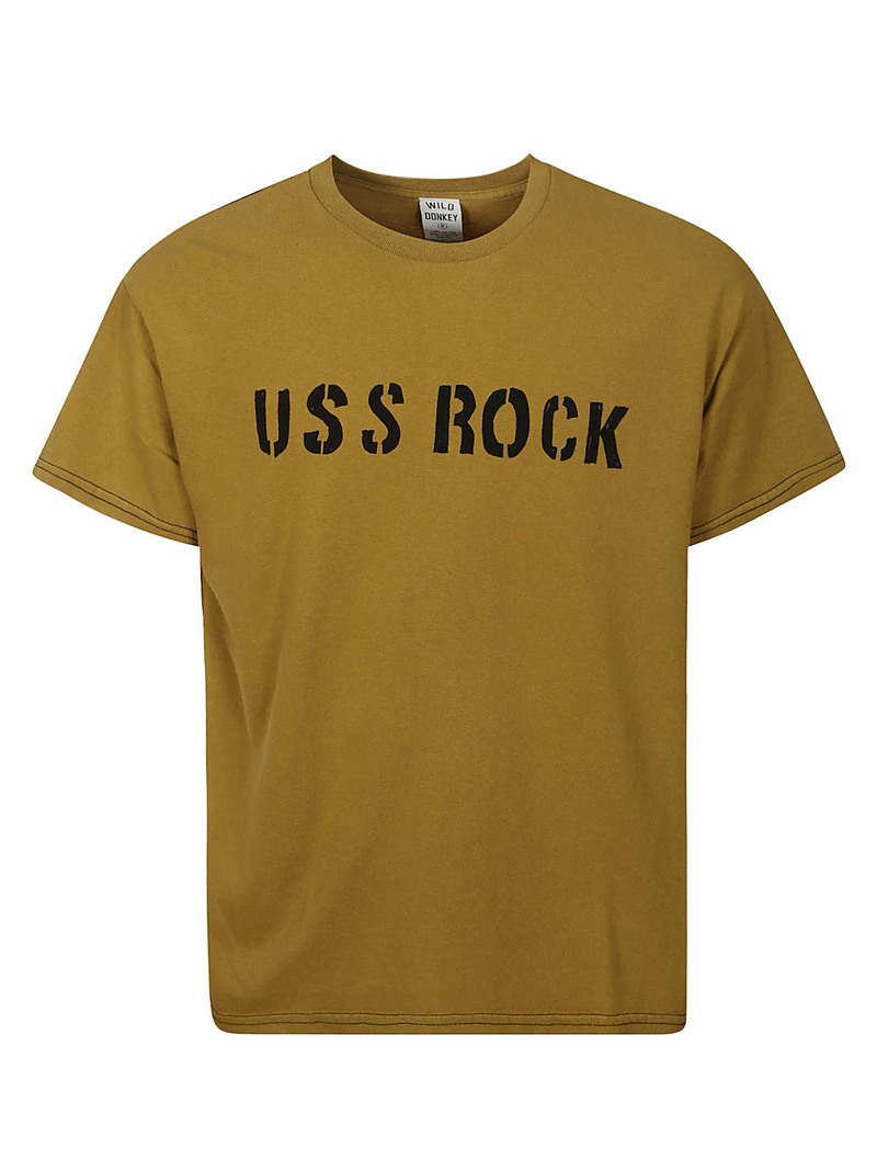 WILD DONKEY|LONG-SLEEVED ROUND NECK T-SHIRTS (FG-ELA FA WILD DONKEY T-shirt - Mustard | Garmentory