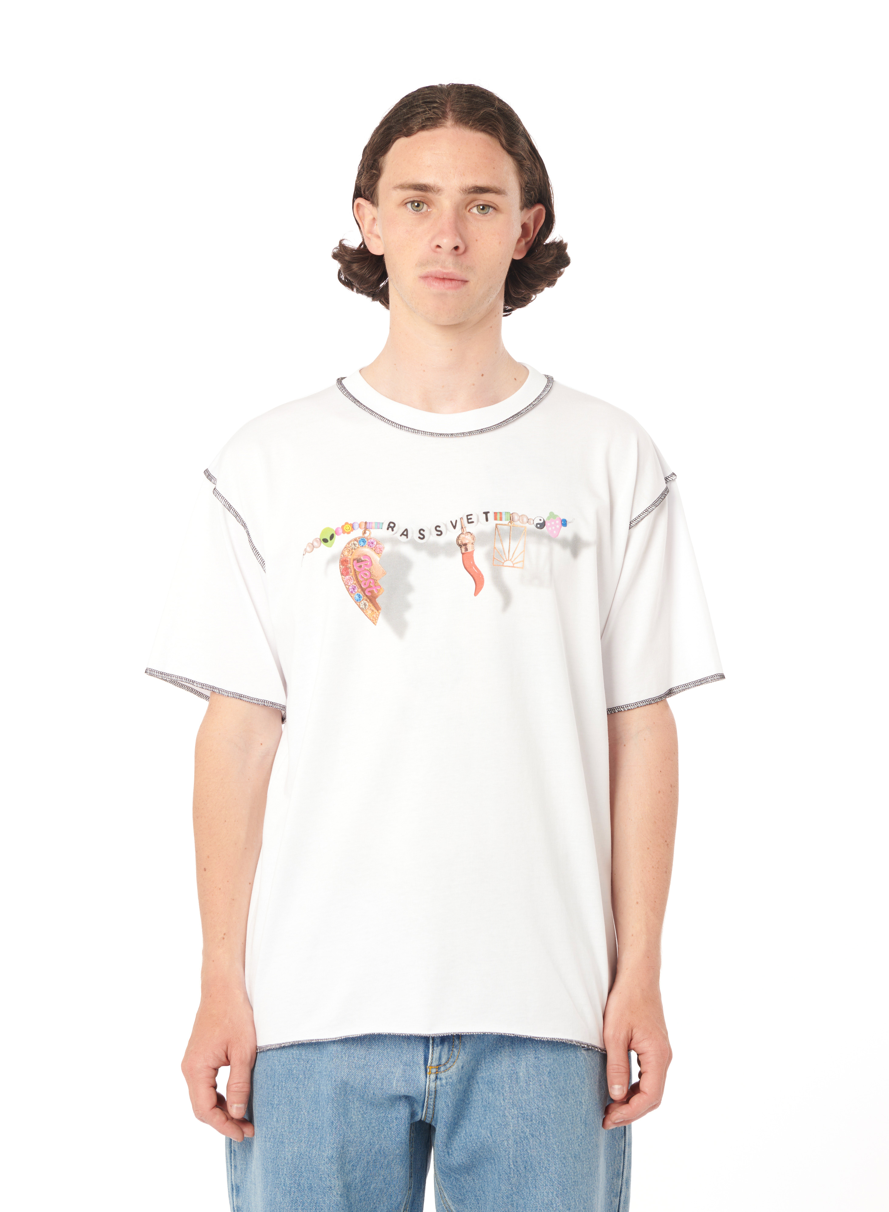 【RASSVET】BRACELET TEE [WHITE] Rassvet Bracelet Tee - White | Garmentory