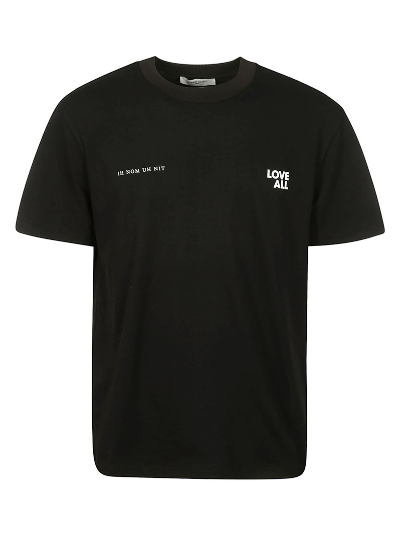 Tシャツ・カットソー IH NOM UH NIT Men T-shirt Black NUS25284 009 Ih Nom Uh Nit Logo T-Shirt | IH NOM UH NIT Material: 100