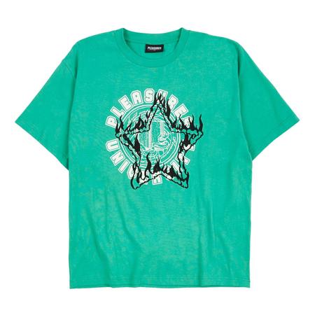PLEASURES Leader Heavyweight T-shirt - Green | Garmentory