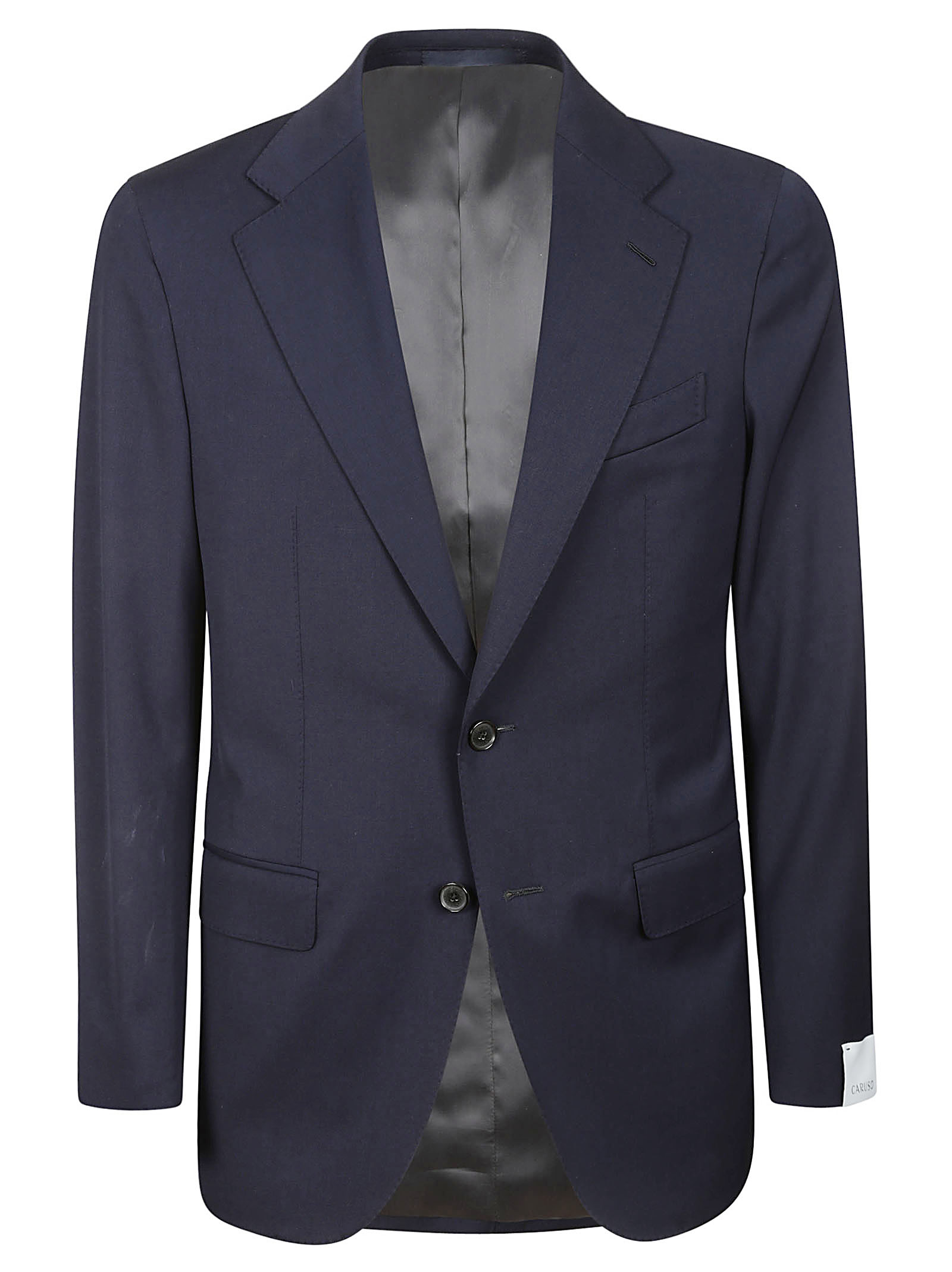 CARUSO ジャケットaida Caruso - Double-breasted Aida jacket in blue linen