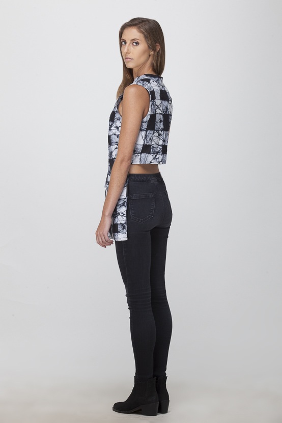 Osei-Duro Index Vest | B&W Gingham Osei-Duro Index Vest | B&W Gingham