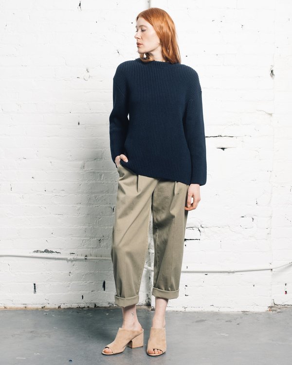 Norse Projects Hanne Heavy Sweater - Dark Navy Norse Projects Hanne Heavy Sweater - Dark Navy