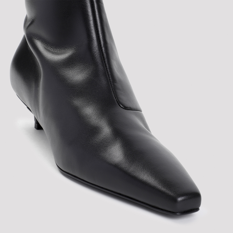 アパルトモン TOTEME THE SLIM KNEE-HIGH BOOT Toteme The Slim Knee High Boot in Black | FWRD