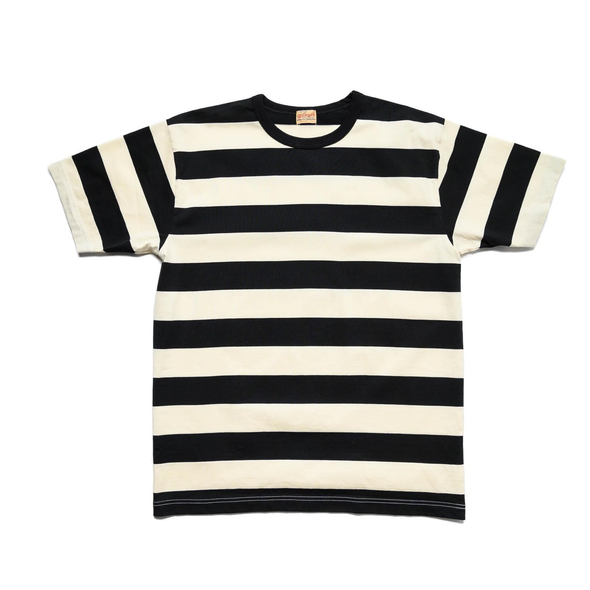 トップス everyone border short sleeve tee shirt S Whitesville Border T-Shirt - Black | Garmentory