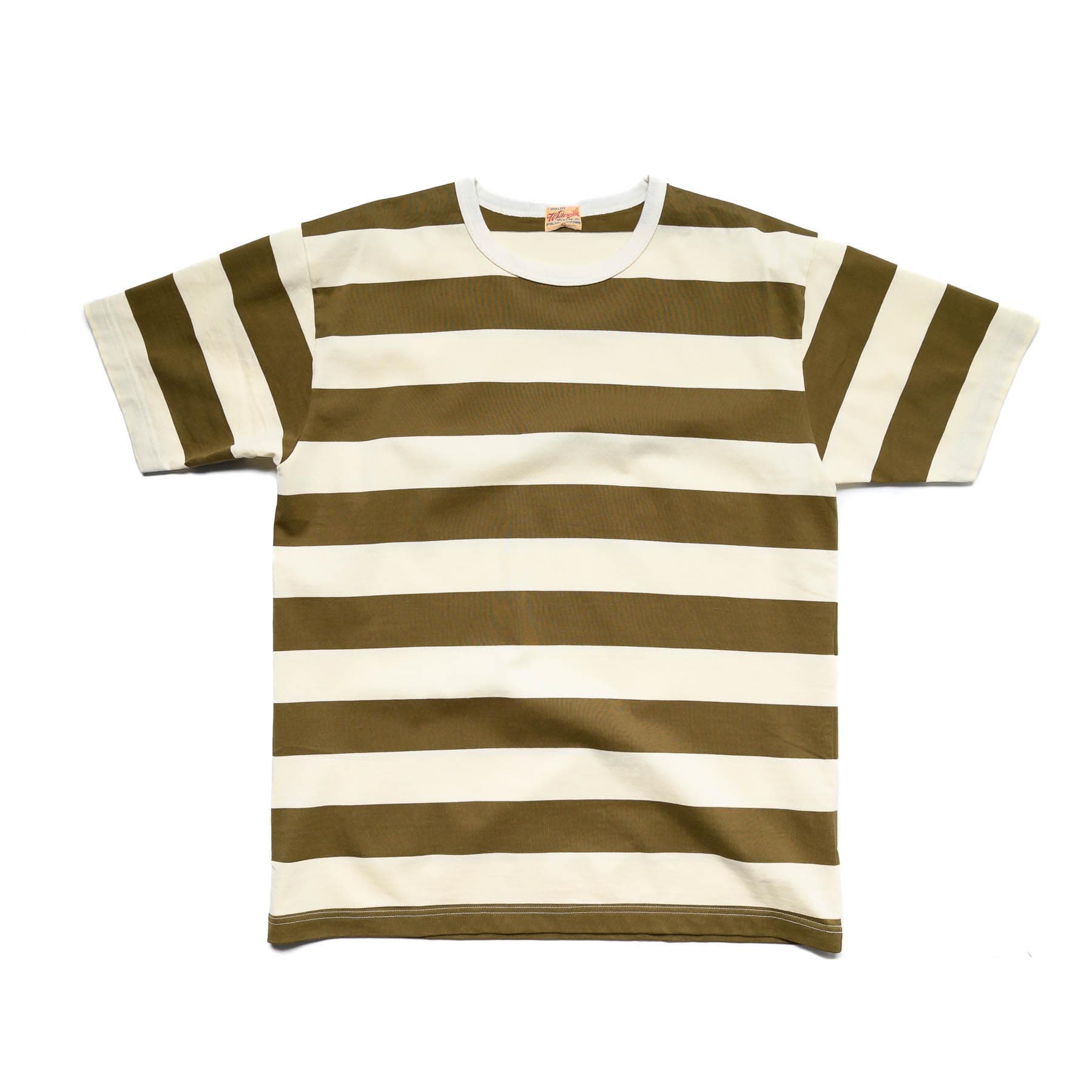 トップス SD Heavyweight Border T Whitesville WV79147 Border T-Shirt - Olive | Garmentory