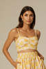 Santicler Daria Cotton Bralette - Yellow Floral - Thumbnail 1
