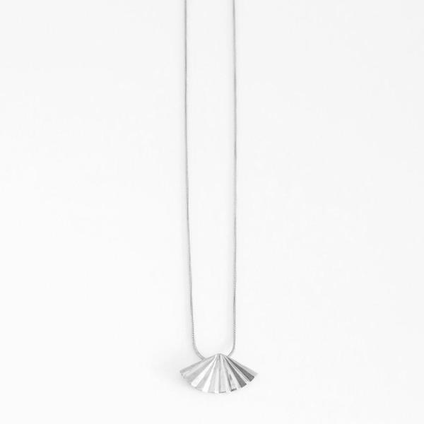 Another Feather Silver Fan Necklace Another Feather Silver Fan Necklace