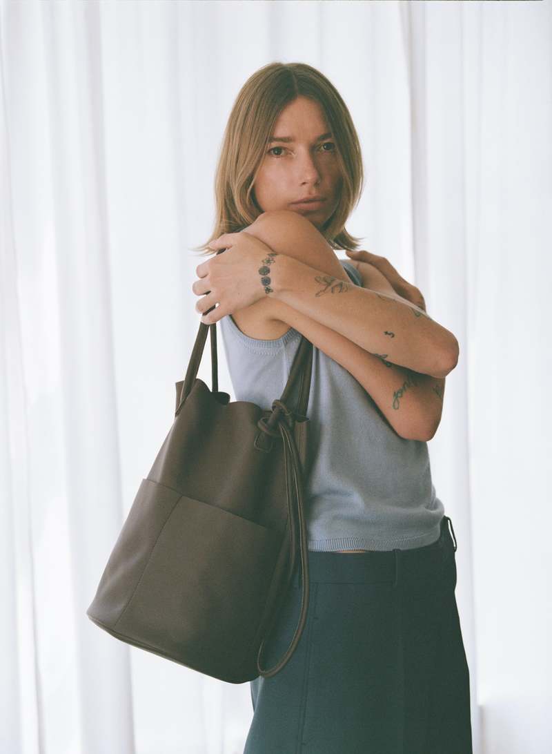 ARE Studio Barrel Bag - Black/Ecru/Almond/Tobacco ARE Studio Barrel Bag - Black/Ecru/Almond/Tobacco