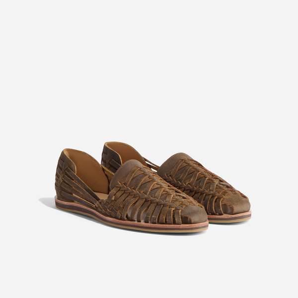 Nisolo Huarache Sandals Waxed Brown Nisolo Huarache Sandal - Tobacco | Loafers | Huckberry main image 4