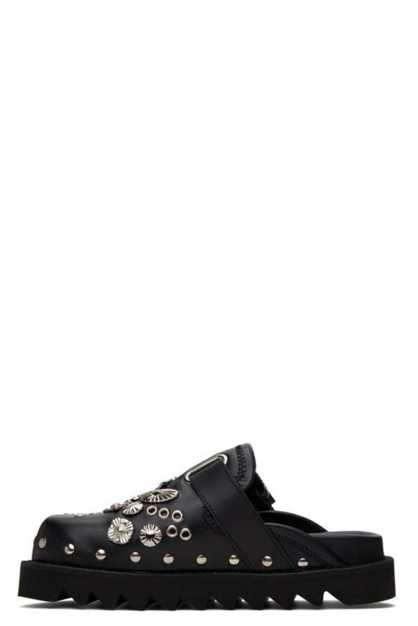 Toga Pulla Eyelet Metal Sabot shoes - Black | Garmentory