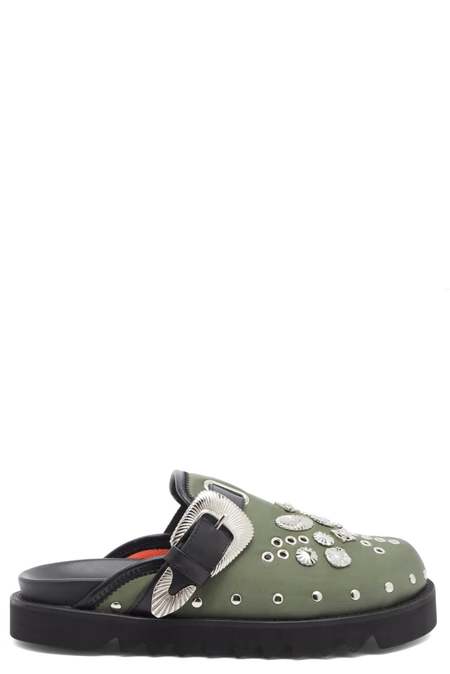 Toga Pulla Eyelet Metal Sabot shoes - Black | Garmentory