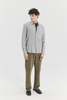 Delikatessen Finest Mix of Italian Cotton and Virgin Wool Feel Good Shirt - Grey  - Thumbnail 1