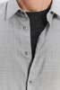 Delikatessen Finest Mix of Italian Cotton and Virgin Wool Feel Good Shirt - Grey  - Thumbnail 2