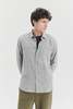 Delikatessen Finest Mix of Italian Cotton and Virgin Wool Feel Good Shirt - Grey  - Thumbnail 3