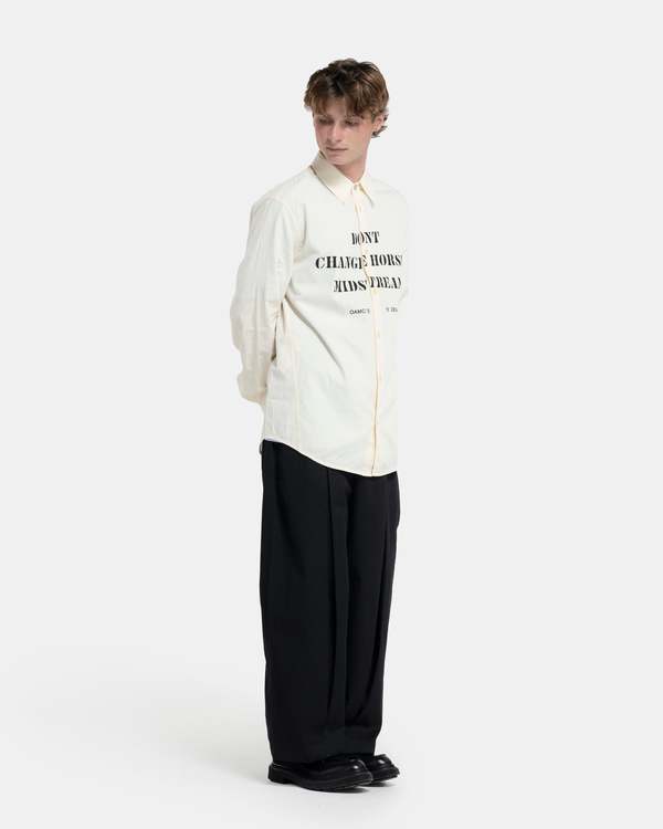 Sage Nation Box Pleat Trouser - Black | Garmentory
