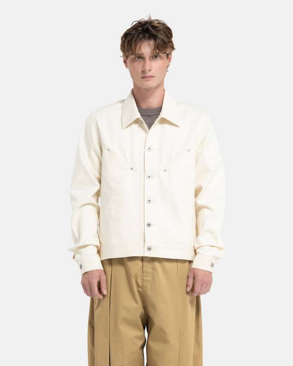 Sage Nation Denim Jiji Jacket - Ecru | Garmentory