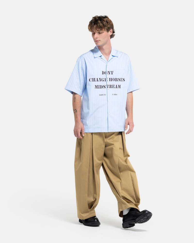 OAMC Kurt Shirt - Light Blue Stripe | Garmentory