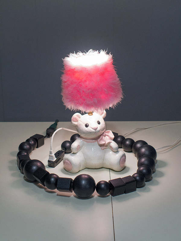 Bless Cablejewellery Extension Cord, Wood Pearls, Black (Longer