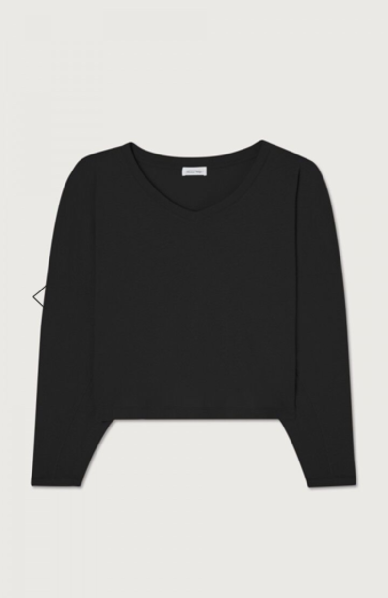 American Vintage Aksun Long Sleeve Tee - Noir