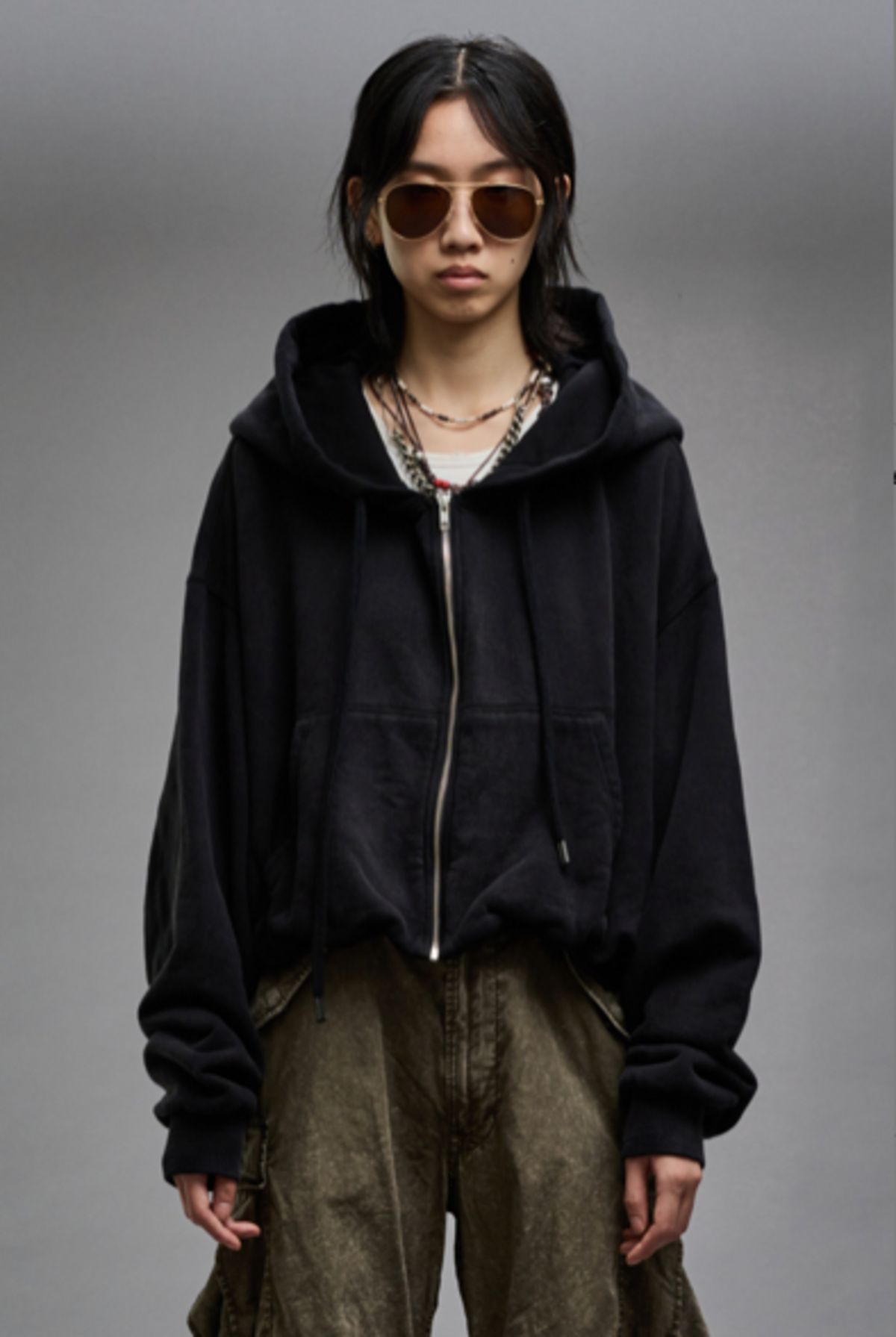 トップス BALLON SWEATSHIRT BLACK RIB BALLON SWEATSHIRT BLACK RIB