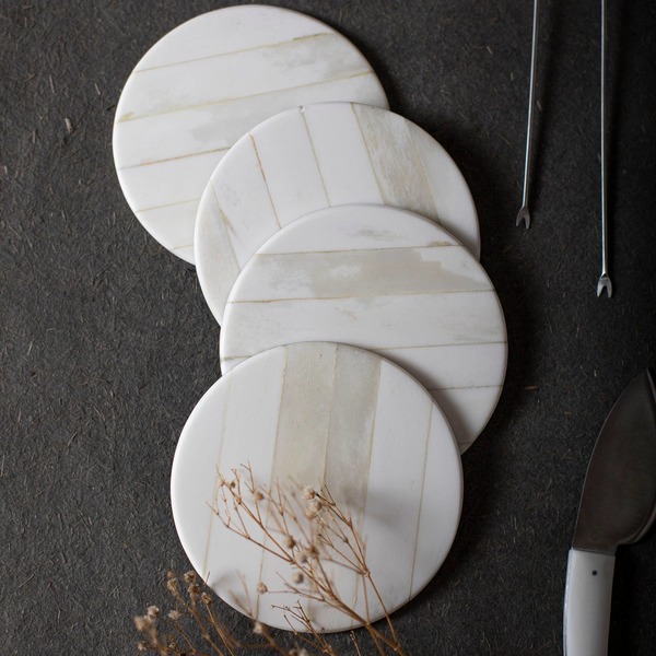 The Collective Set of 4 Coasters - Blanco