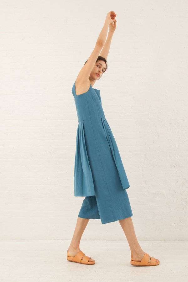 Correll Correll Apro Jumpsuit in Light Blue Correll Correll Apro Jumpsuit in Light Blue