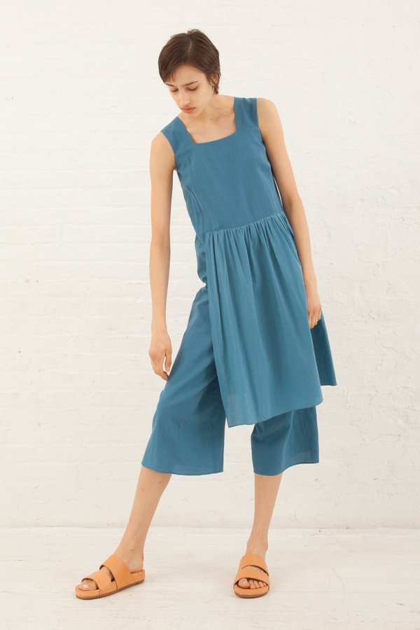 Correll Correll Apro Jumpsuit in Light Blue Correll Correll Apro Jumpsuit in Light Blue
