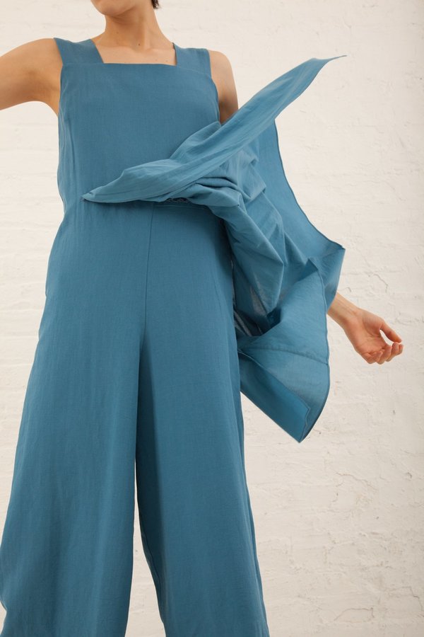 Correll Correll Apro Jumpsuit in Light Blue Correll Correll Apro Jumpsuit in Light Blue