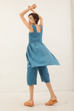 Correll Correll Apro Jumpsuit in Light Blue Correll Correll Apro Jumpsuit in Light Blue