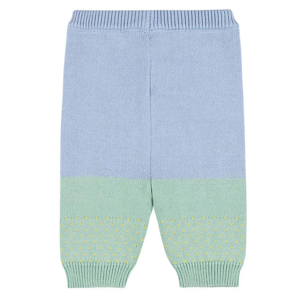 Kids Stella McCartney Intarsia Knit Pants With Sheep - Blue