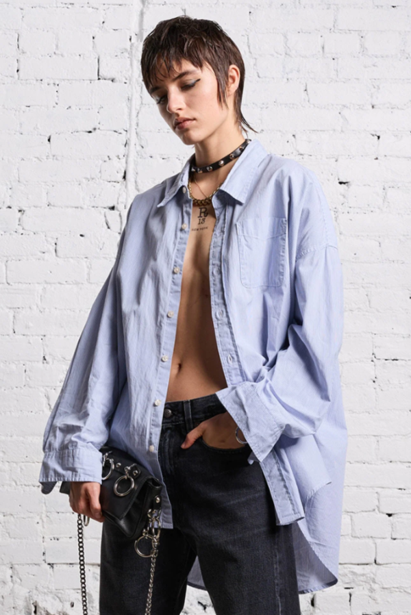 Drop-Neck-Oxford-Button-Down-