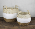 Homart Gideon Grass & Cotton Baskets - Thumbnail 1