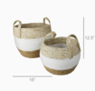 Homart Gideon Grass & Cotton Baskets - Thumbnail 3