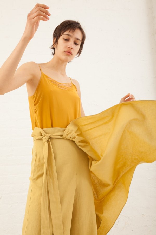 Correll Correll Lace Camisole in Gold Correll Correll Lace Camisole in Gold