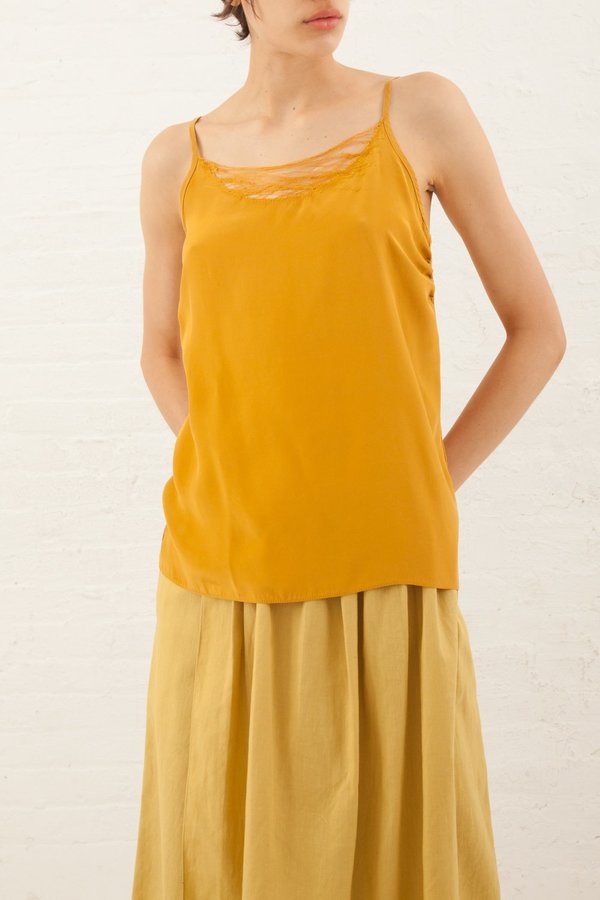 Correll Correll Lace Camisole in Gold Correll Correll Lace Camisole in Gold