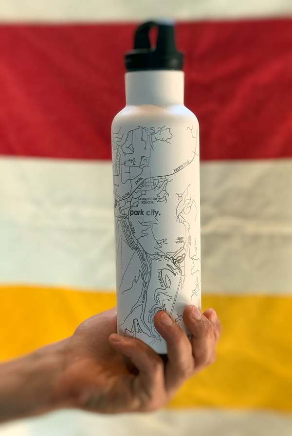 Well Told Hydration Bottle Park City Map