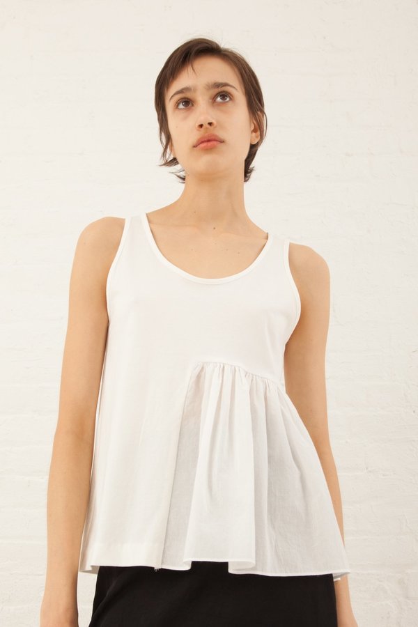 Correll Correll Rusch Tank in White Correll Correll Rusch Tank in White