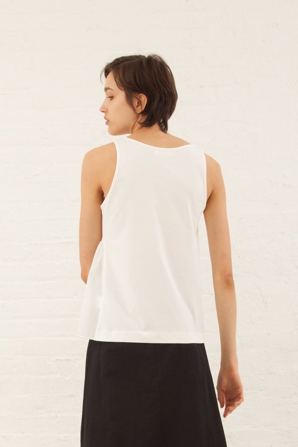 Correll Correll Rusch Tank in White Correll Correll Rusch Tank in White
