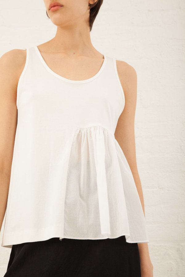Correll Correll Rusch Tank in White Correll Correll Rusch Tank in White