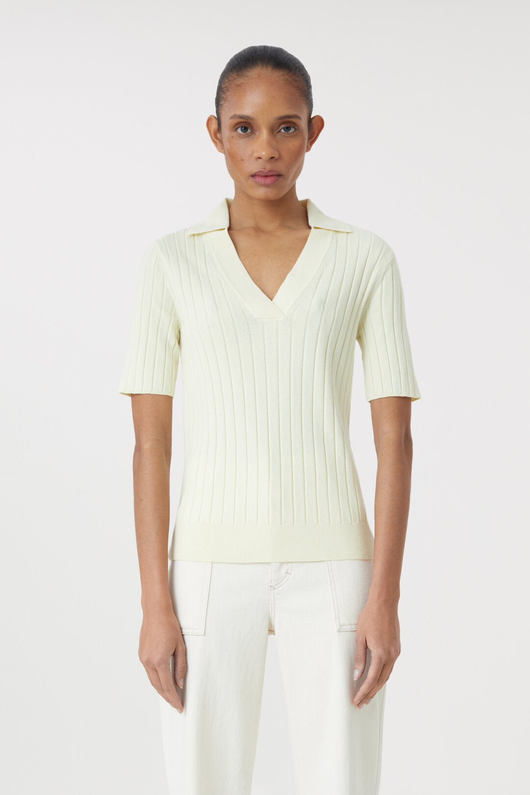 ZUTOMAYO Knit Polo Shirts 長袖アイボリー L Knit Polo Shirts (Ivory) - ZUTOMAYO MART